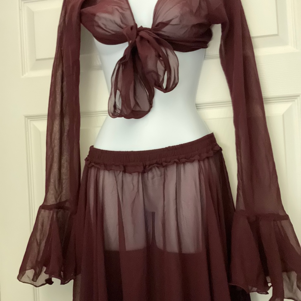 Bellydance skirt and top set - Picture 1 of 2